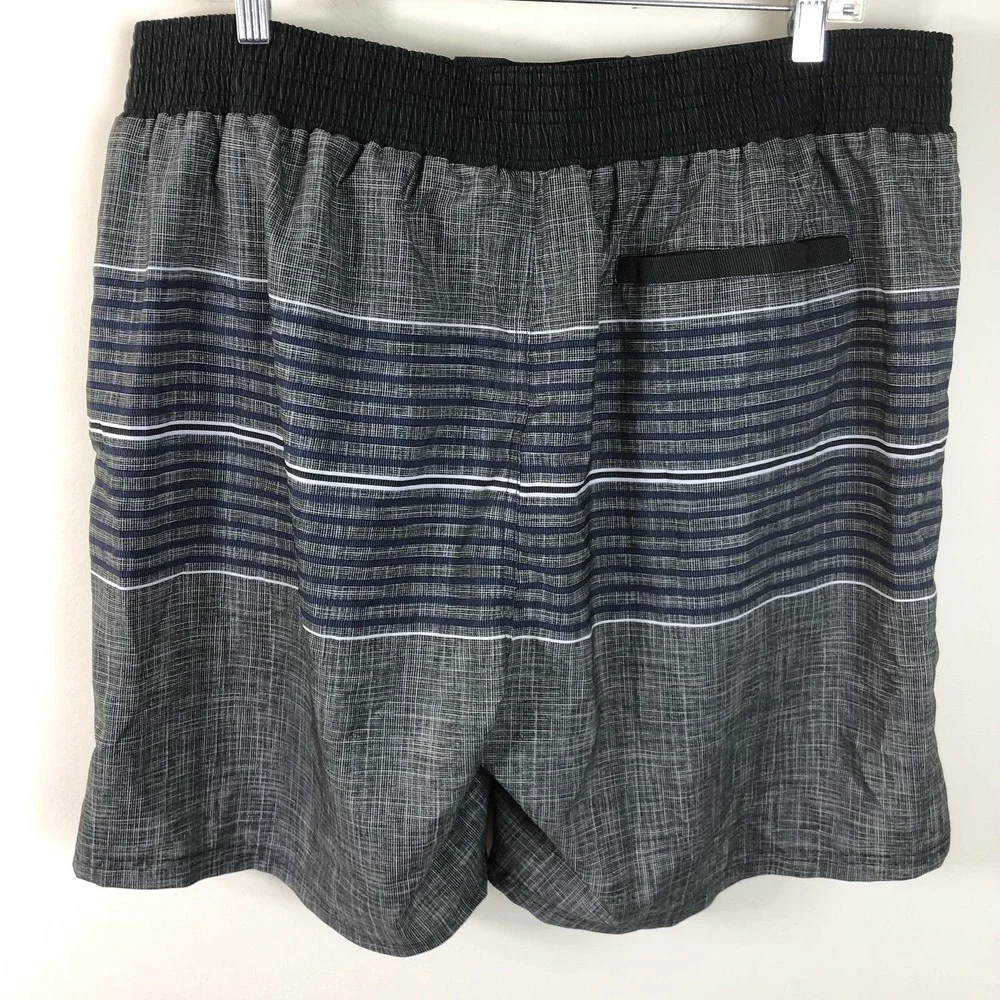 NFL Denver Broncos Board Shorts Swim Trunks Men's Sz 2XL Gray Navy